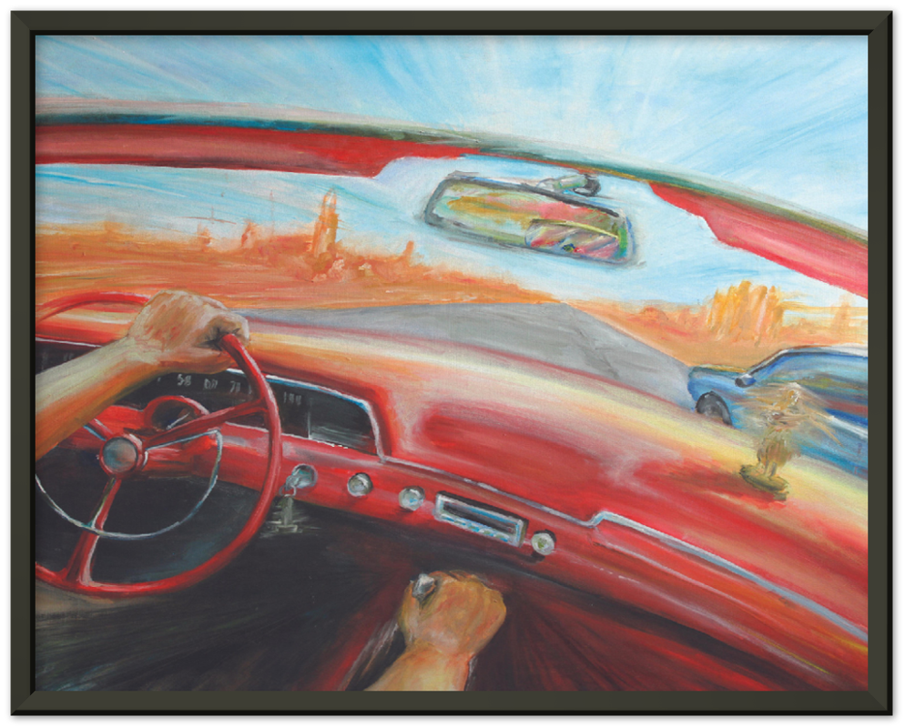 Metal Framed Desert Race Print